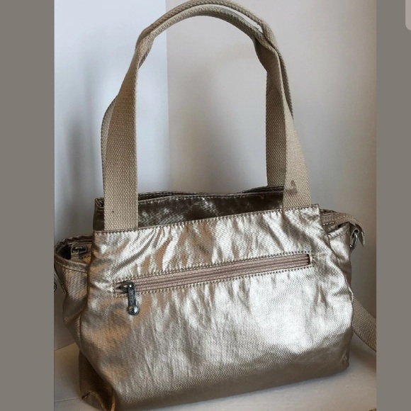Kipling Carly gold metallic cross body bag medium - Picture 2 of 8